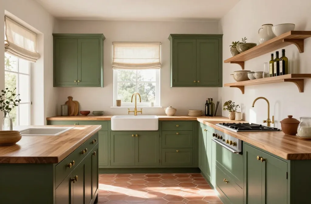10 Olive Green Kitchen Cabinets That Nail Effortless Style