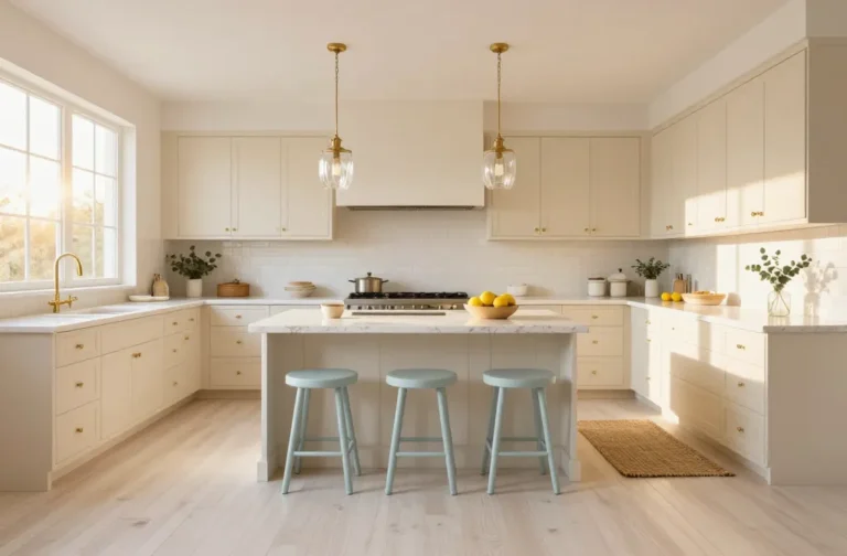 10 Off White Kitchen Cabinets with Quartz That Wow
