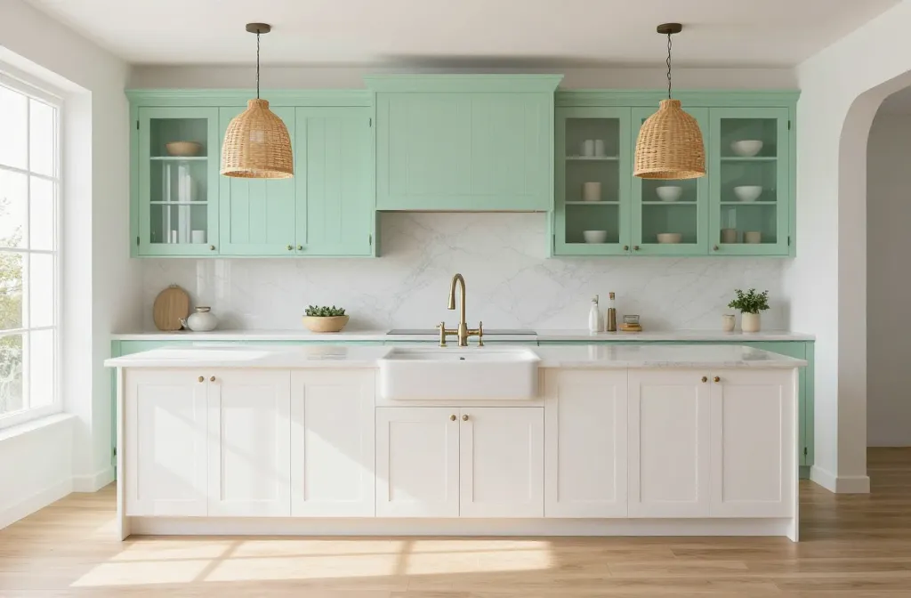 10 White and Green Kitchen Cabinets That Wow Every Style
