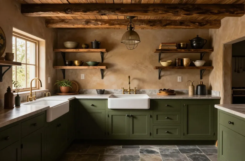 Stunning 10 Green Rustic Kitchen Ideas You’Ll Love