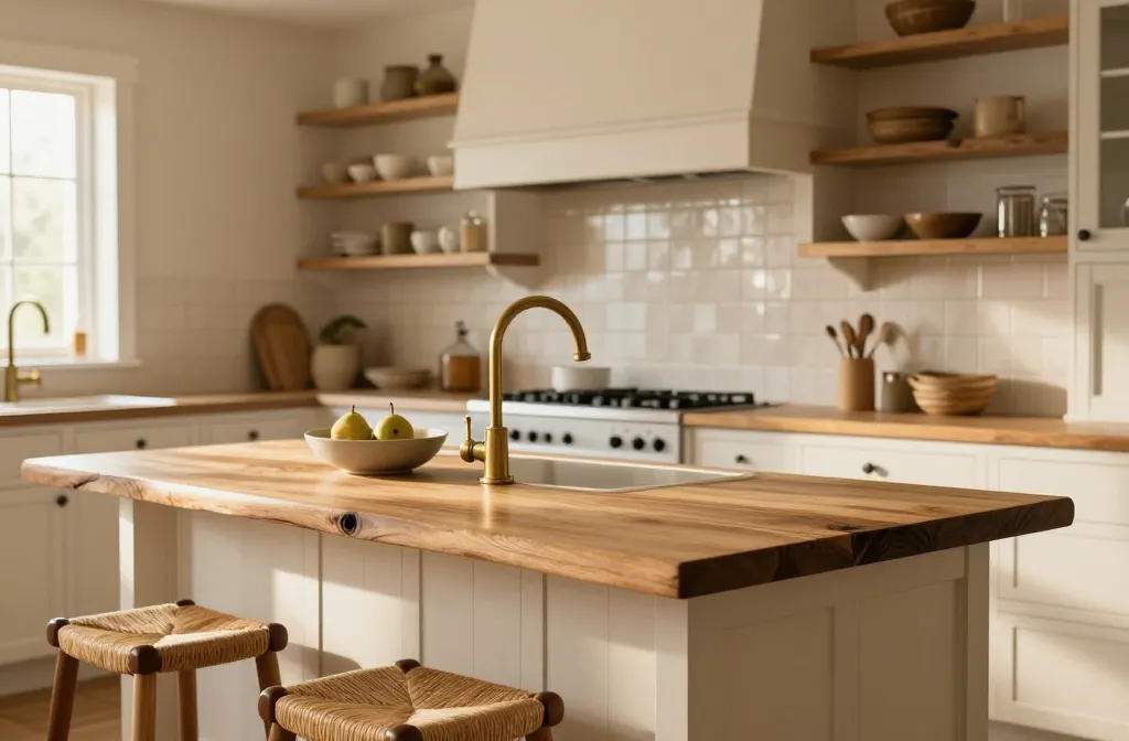 10 Rustic Kitchen Countertops That Ooze Cozy Charm