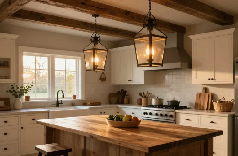 10 Rustic Kitchen Lighting Ideas That Warm Every Meal