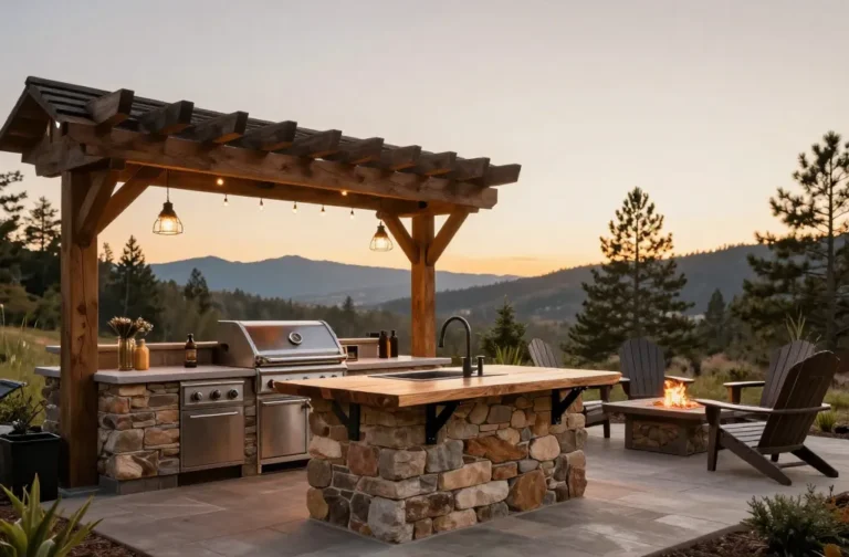 10 Rustic Outdoor Kitchen Ideas to Wow Your Backyard