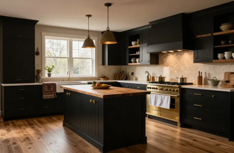 10 Rustic Black Kitchen Ideas That Feel Warm, Not Dark
