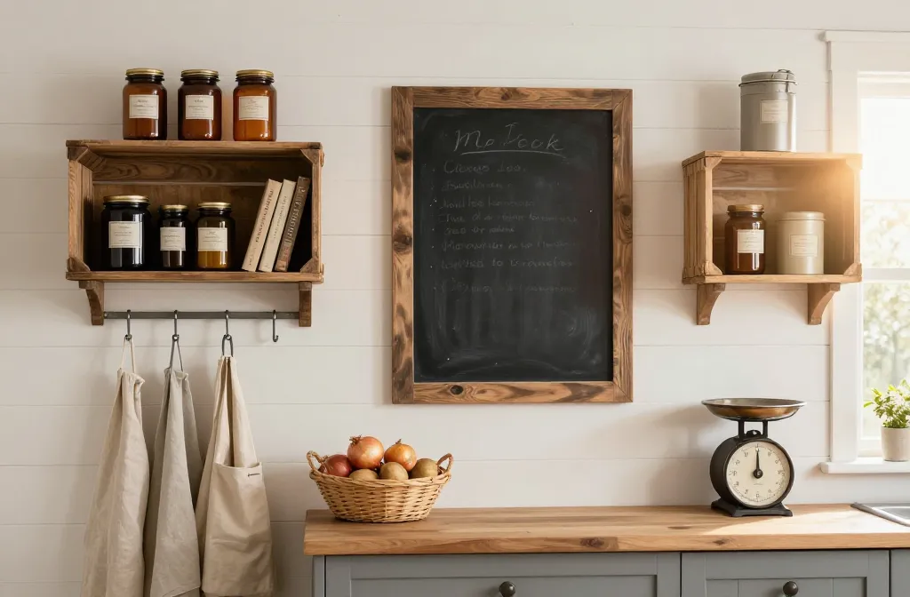 10 Rustic Kitchen Wall Decor Ideas with Cozy Charm