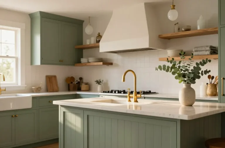 Steal-Worthy 12 Green Cozy Kitchen Ideas for Warm Vibes