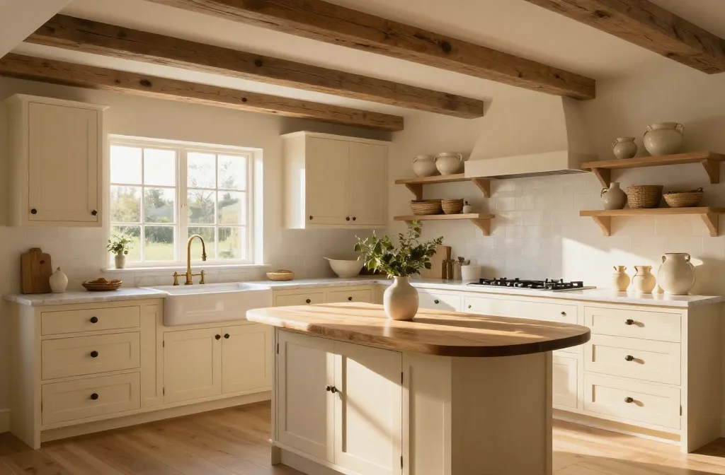 Fall in Love with 10 Cottage Farmhouse Cozy Kitchen Ideas