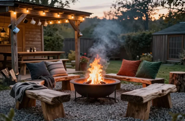Cozy Up: 13 Rustic Backyard Ideas Using Reclaimed Wood & Vintage Finds