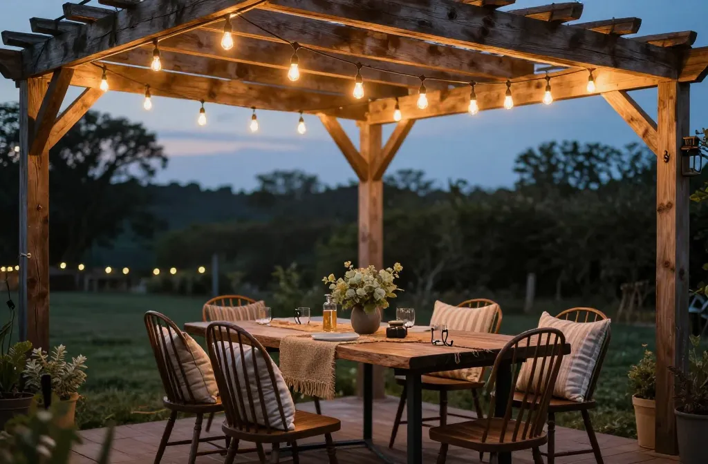 12 Rustic Backyard Lighting Ideas That Transform Your Space at Night Tonight