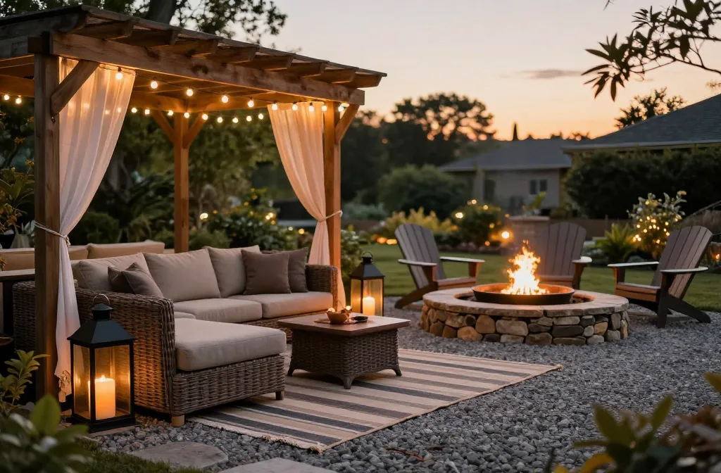 Cozy Charm 14 Rustic Backyard Ideas for the Perfect Summer Nights Setup