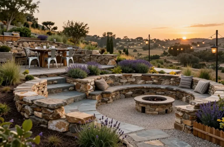 Genius 13 Rustic Backyard Ideas for Uneven or Sloped Yards