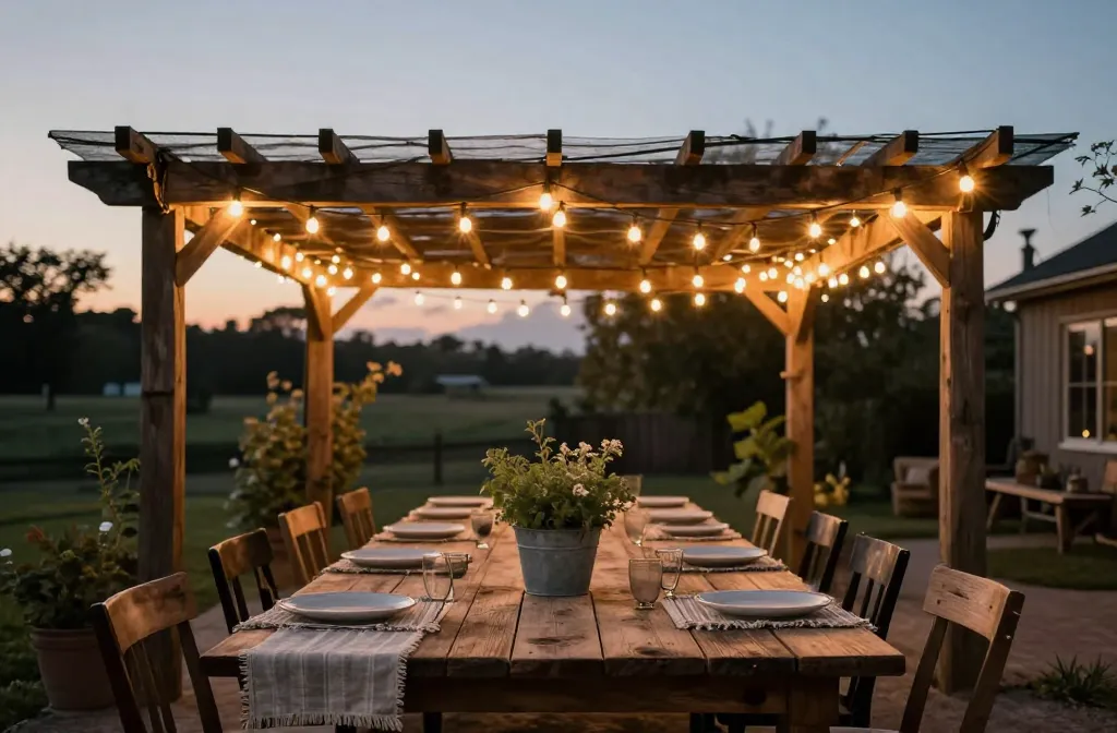 13 Rustic Backyard Ideas with String Lights That Feel Magical Tonight