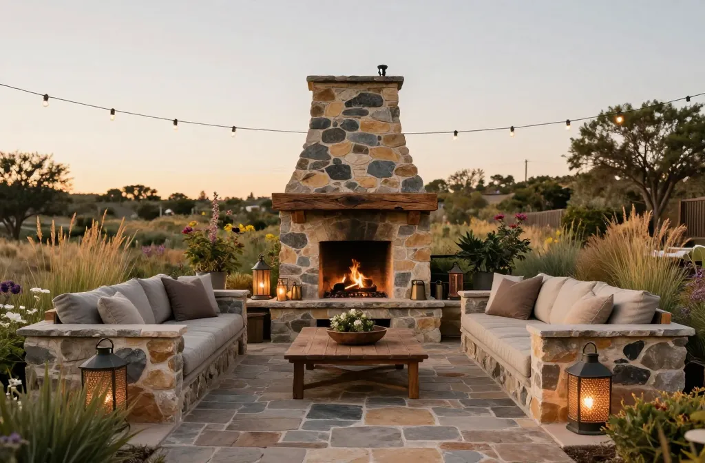 13 Rustic Backyard Ideas Using Stone for a Natural Look That Wow