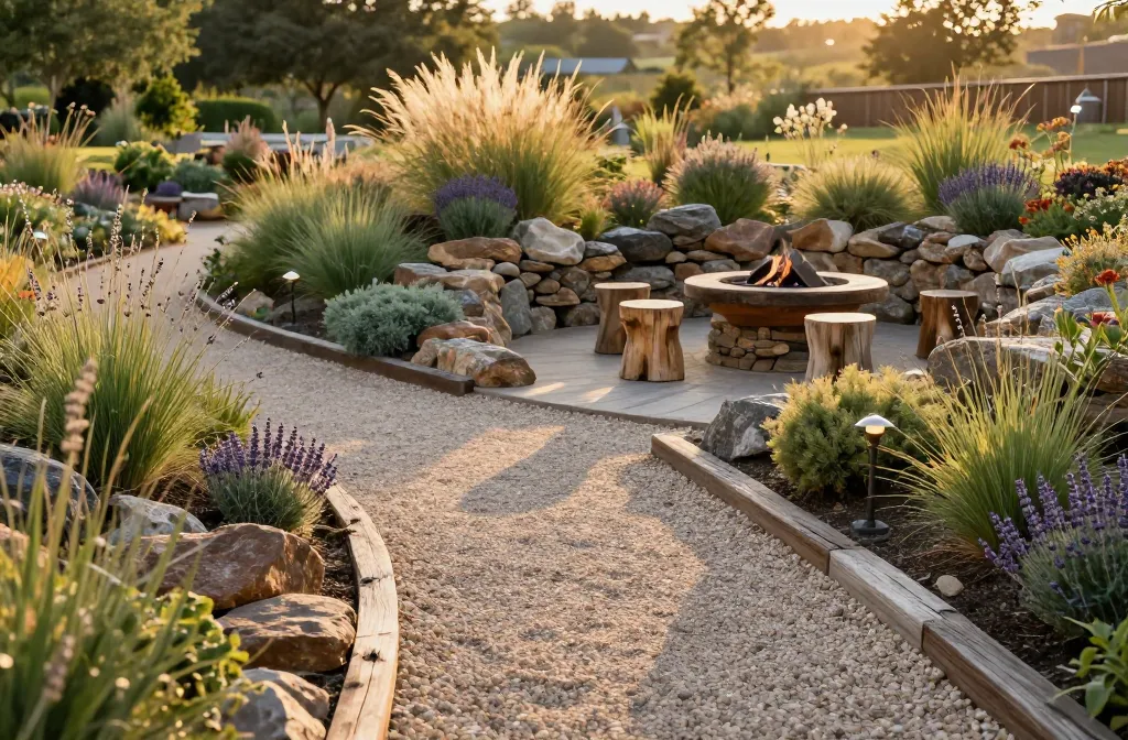 Stunning 13 Rustic Landscaping Ideas Using Gravel, Stone & Wood for a Natural Look