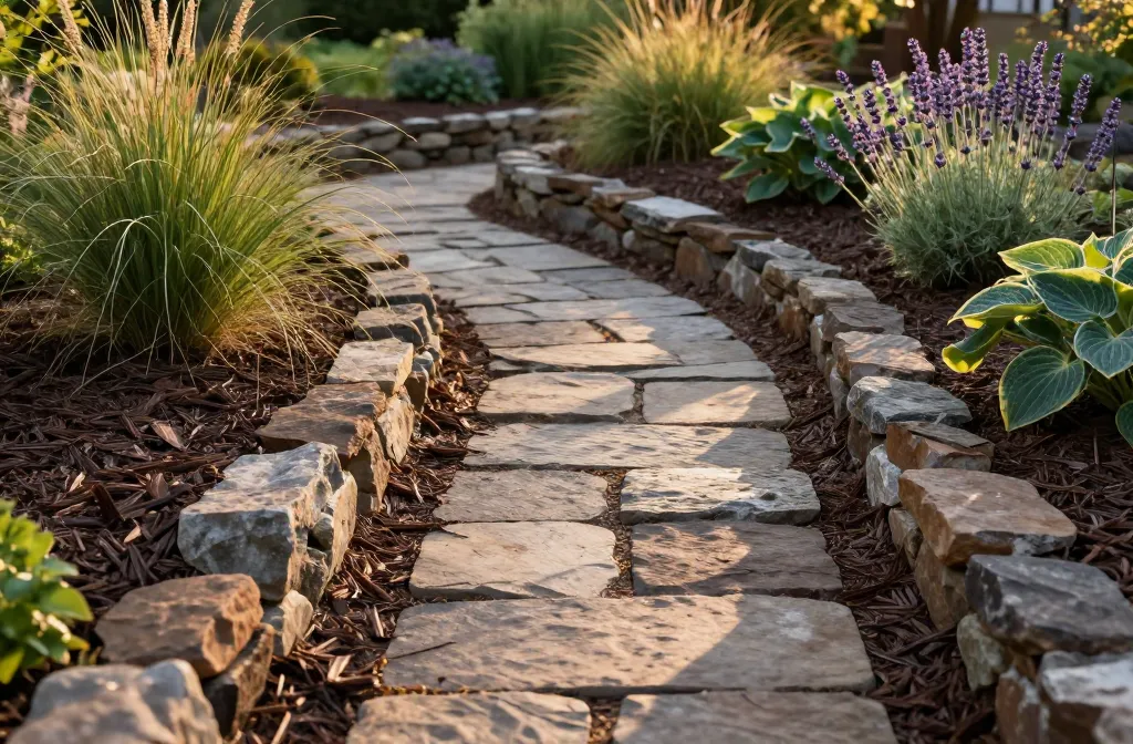 Gorgeous 12 Rustic Landscaping Ideas with Mulch & Stone