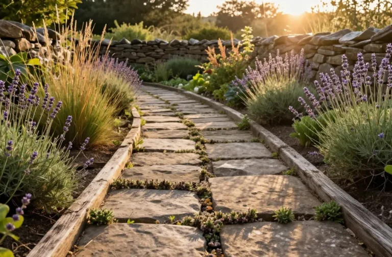 Gorgeous 15 Rustic Landscaping Ideas Using Wood & Stone